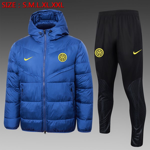 Daunenmantel Inter Milan Komplett Set 2024-25 Blau